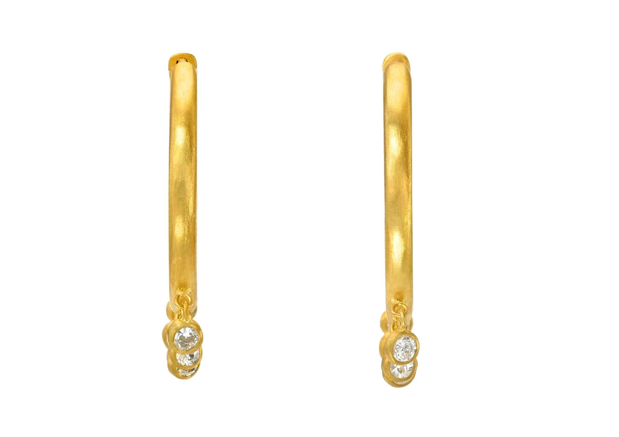 24mm Diamond Veil Signature Hoops - Image 2