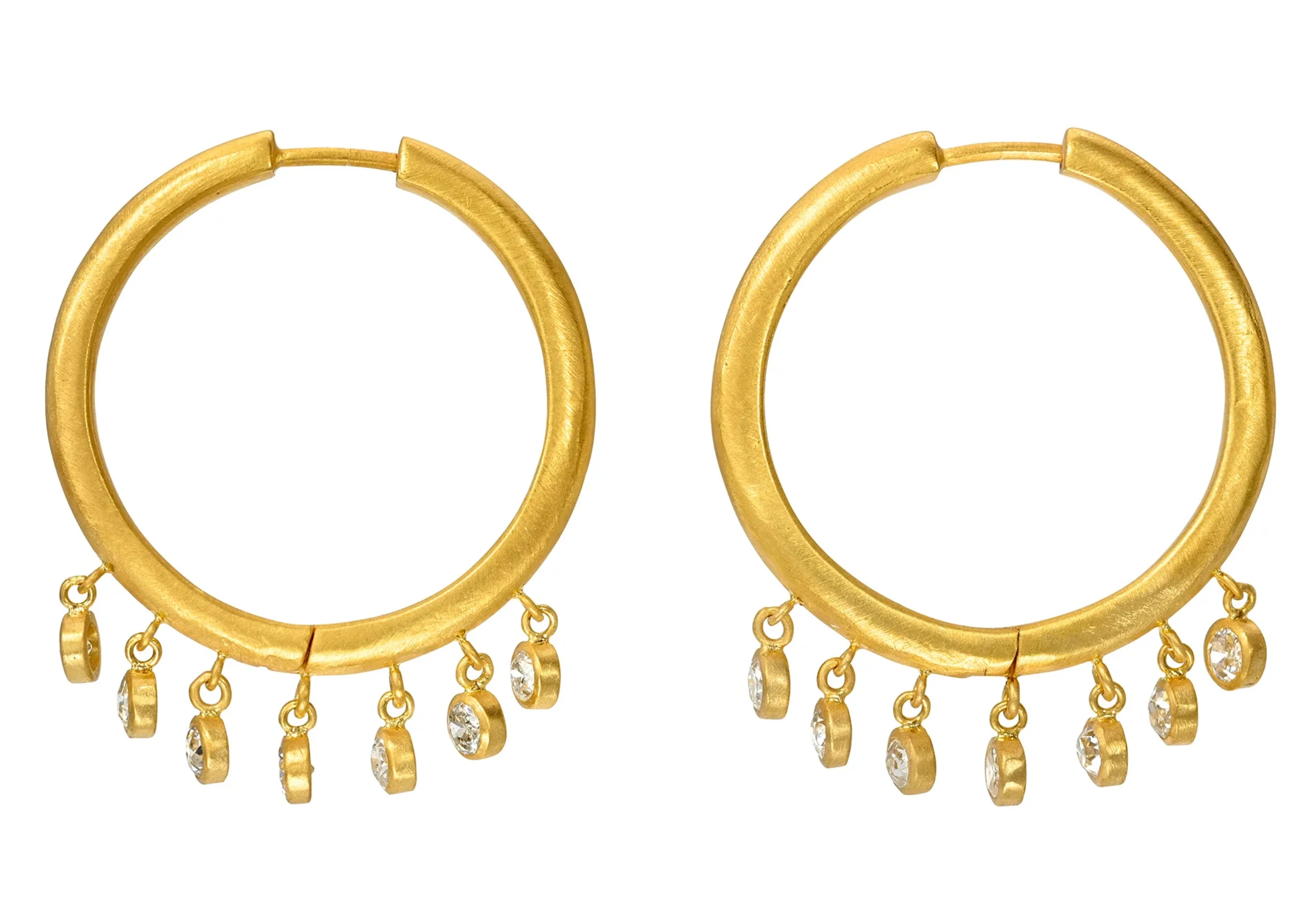 24mm Diamond Veil Signature Hoops - Image 3