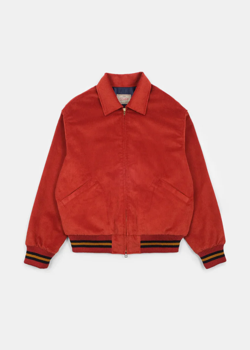 60's Cut Team Jacket in Rust Corduroy