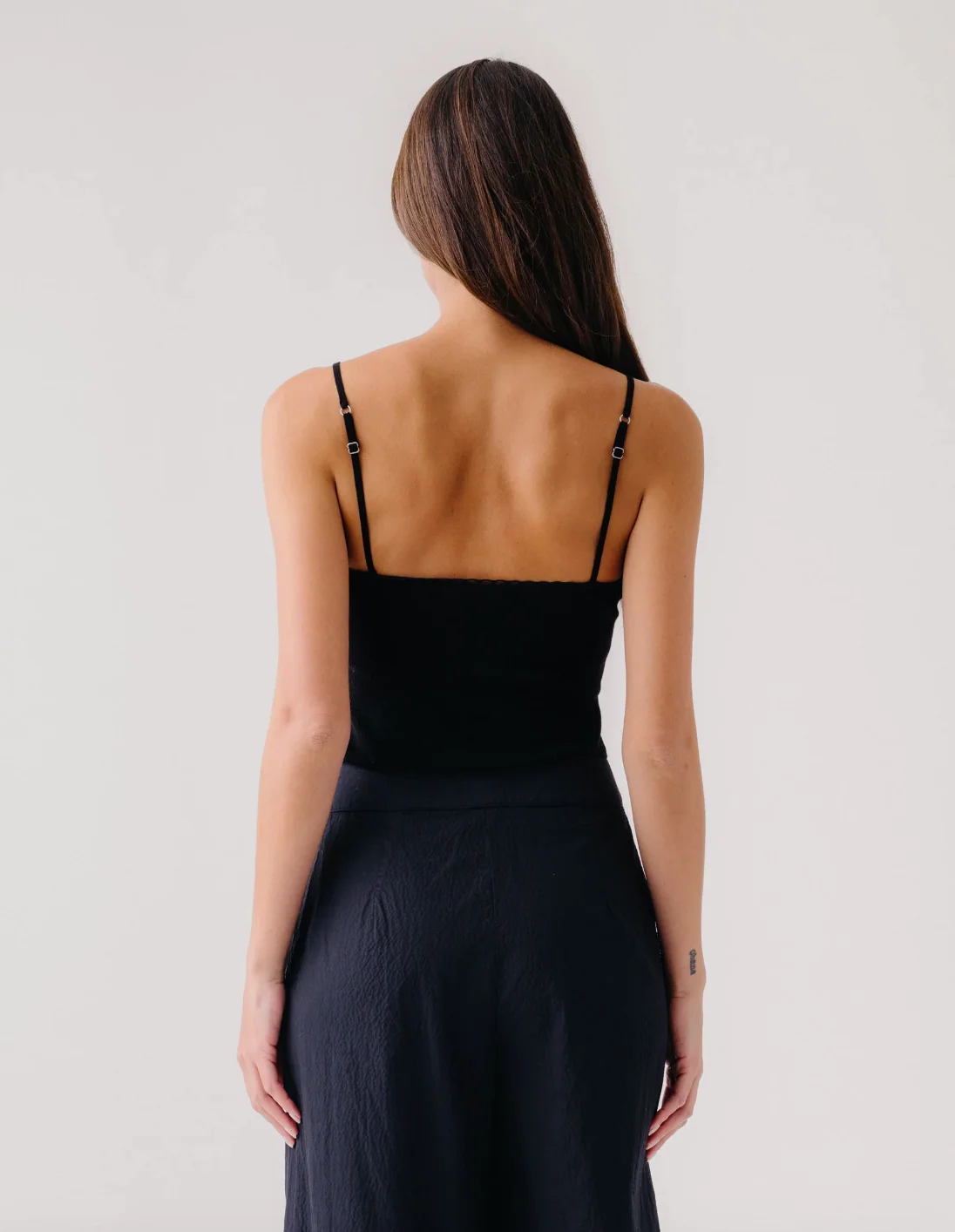 Ada V-Neck Cami with Lace - Image 3