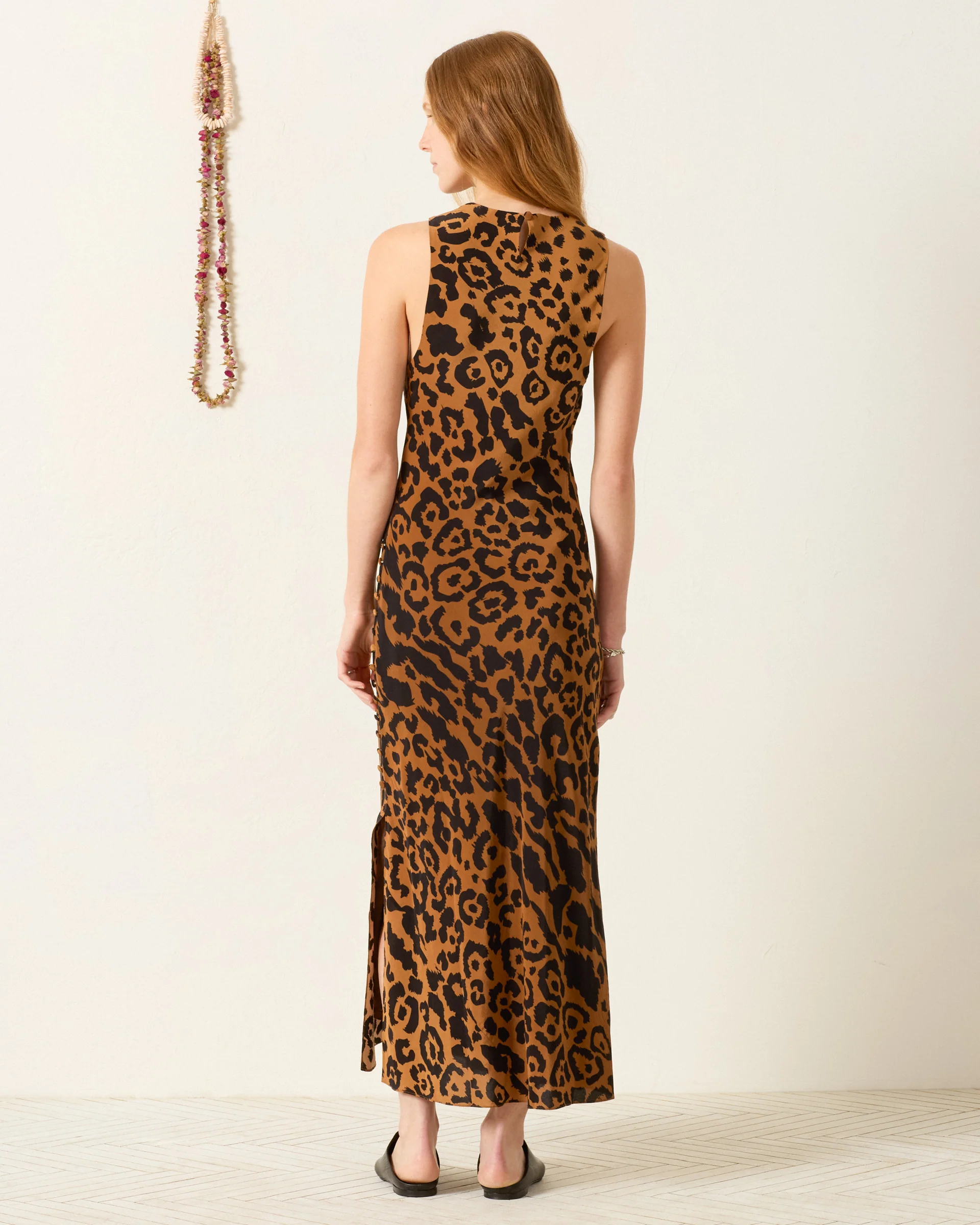 Adelaide Leopard Silk Dress - Image 2