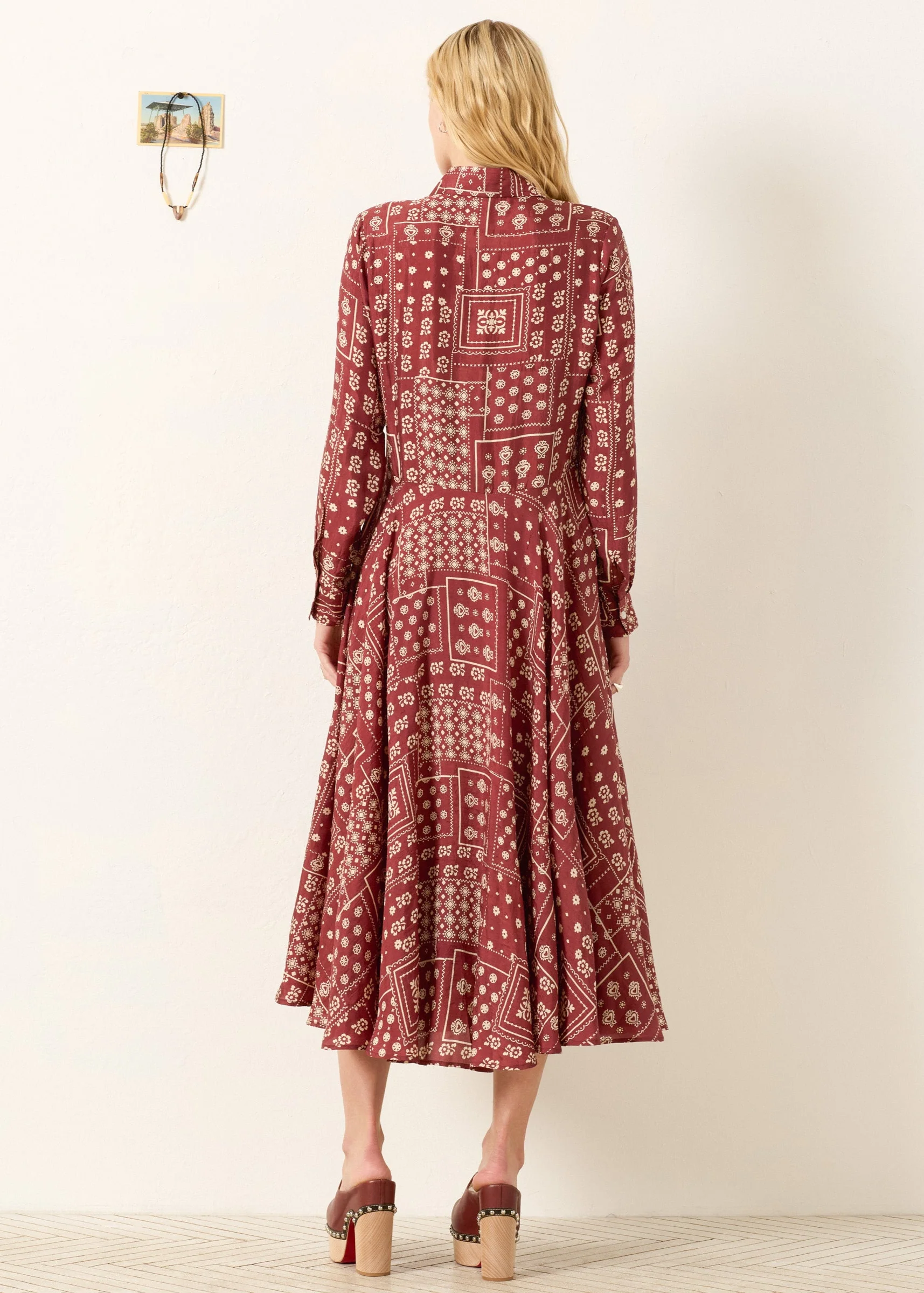 Aelin Saddle Panel Silk Dress - Image 4