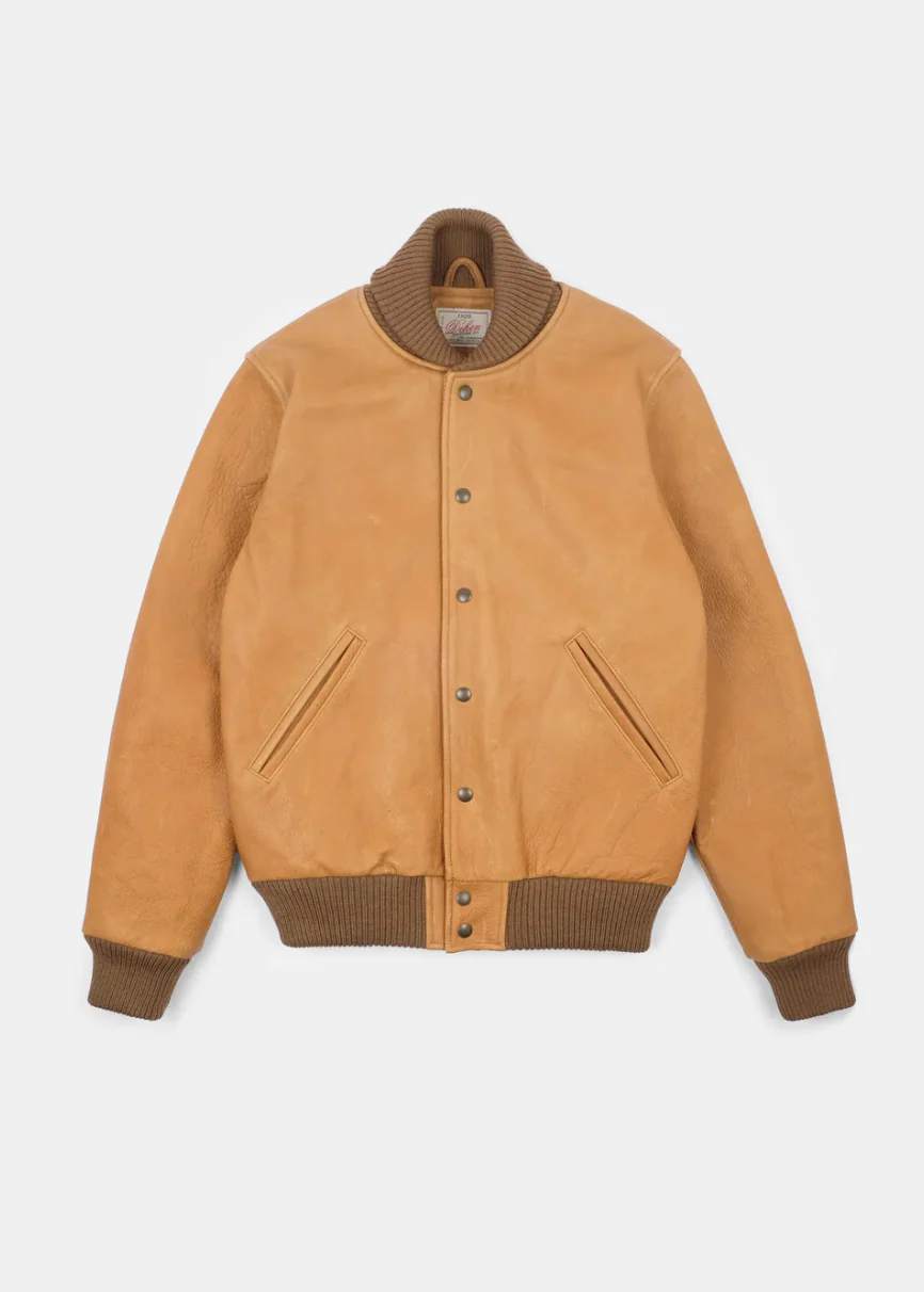 All-City Leather Jacket in Rust