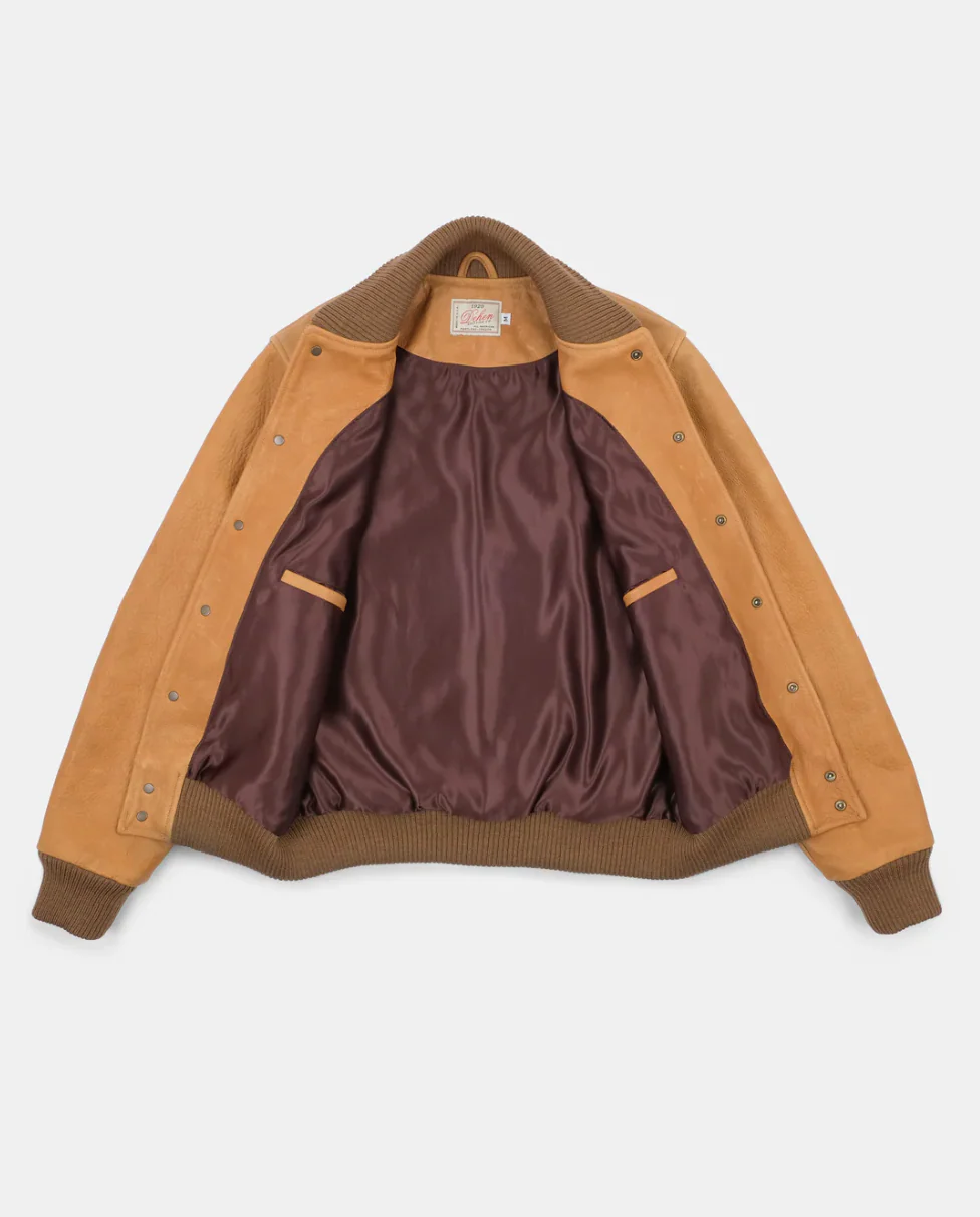 All-City Leather Jacket in Rust - Image 5