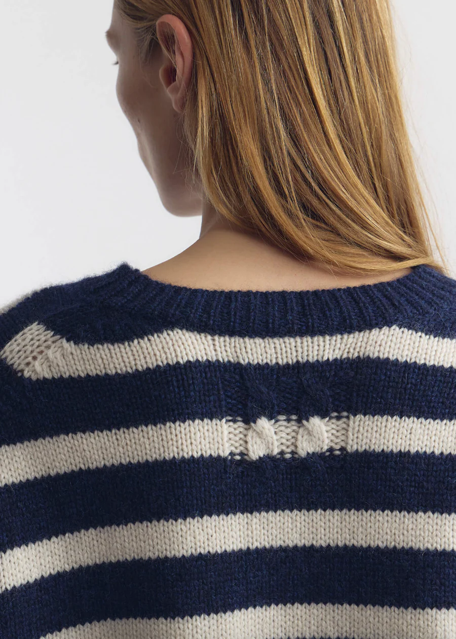 Anisa Stripe Cashmere Sweater - Image 3