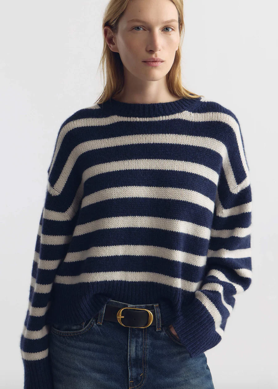 Anisa Stripe Cashmere Sweater - Image 4