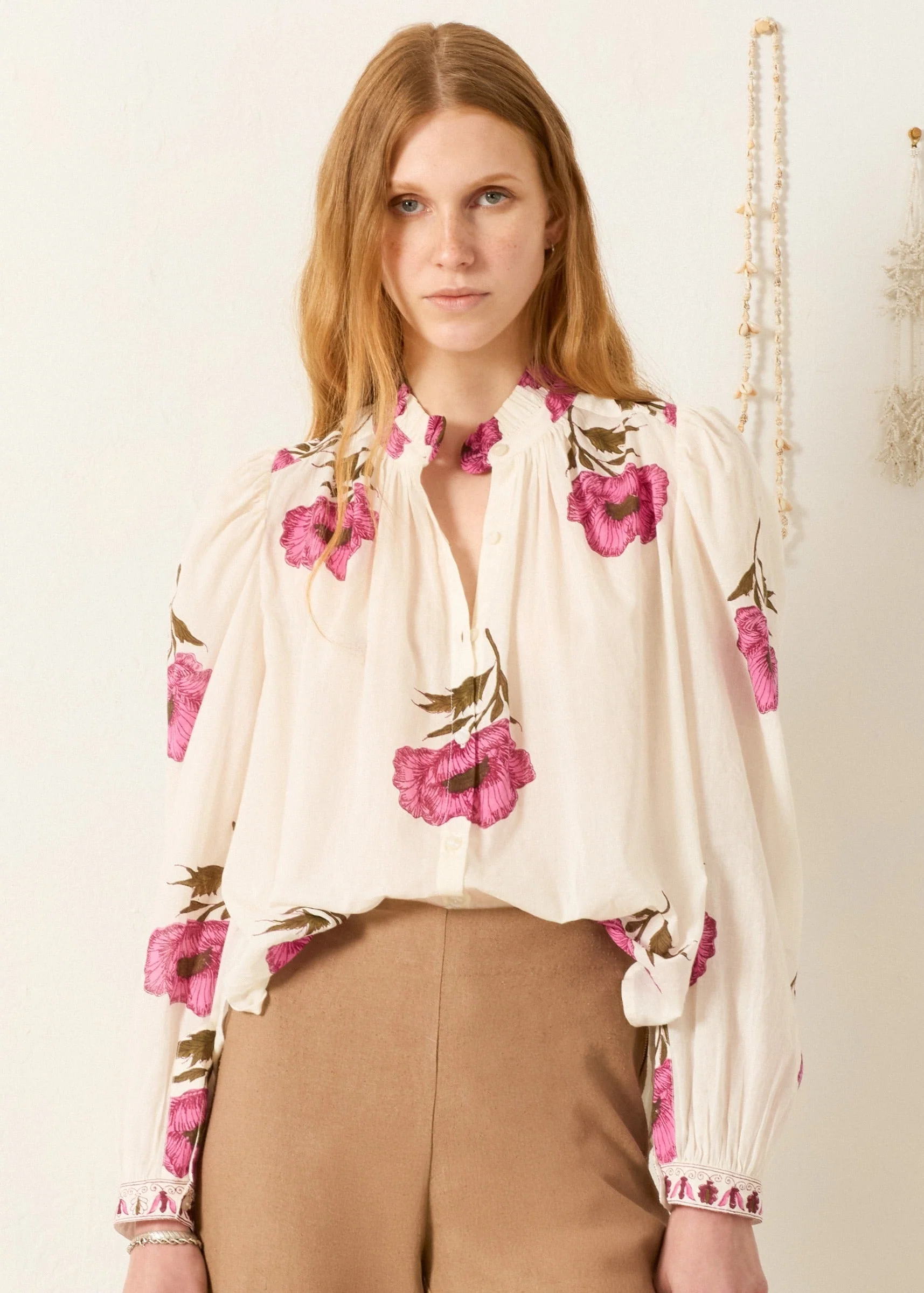 Annabel Fuchsia Poppy Shirt