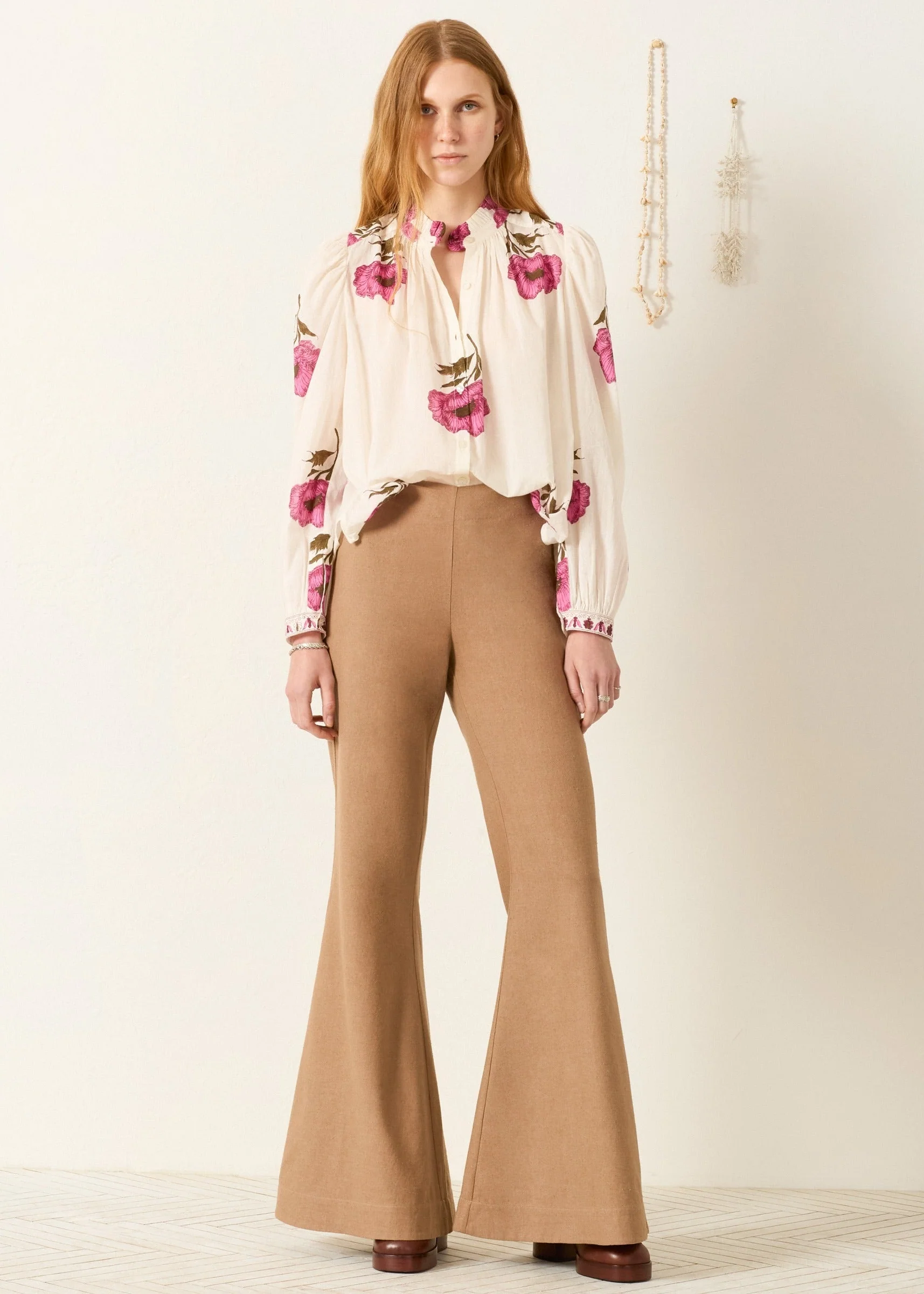 Annabel Fuchsia Poppy Shirt - Image 3