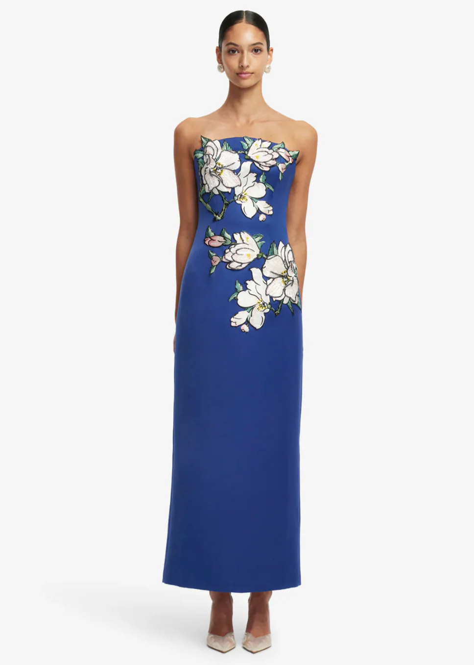 Ava Appliqué Floral Bustier Maxi Dress - Image 3