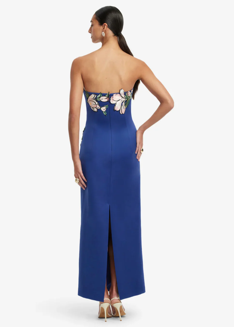 Ava Appliqué Floral Bustier Maxi Dress - Image 5
