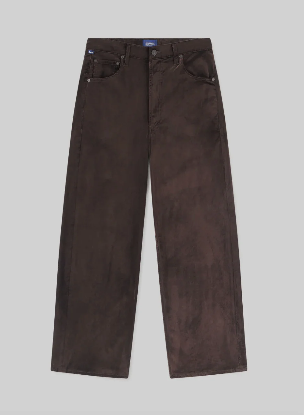 Ayla Baggy Velvet in Espresso