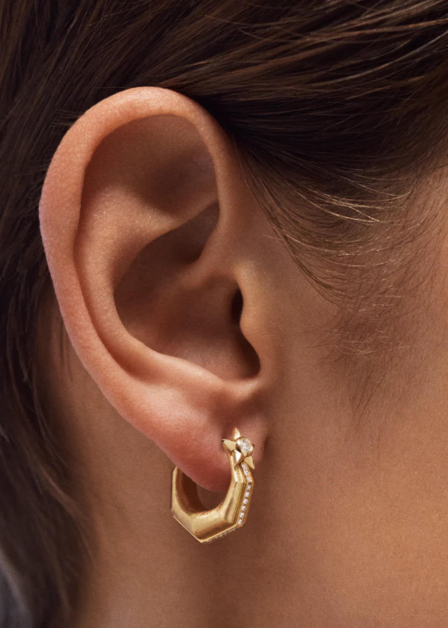 Baba Small Diamond Earring (Single Earring) - Image 2