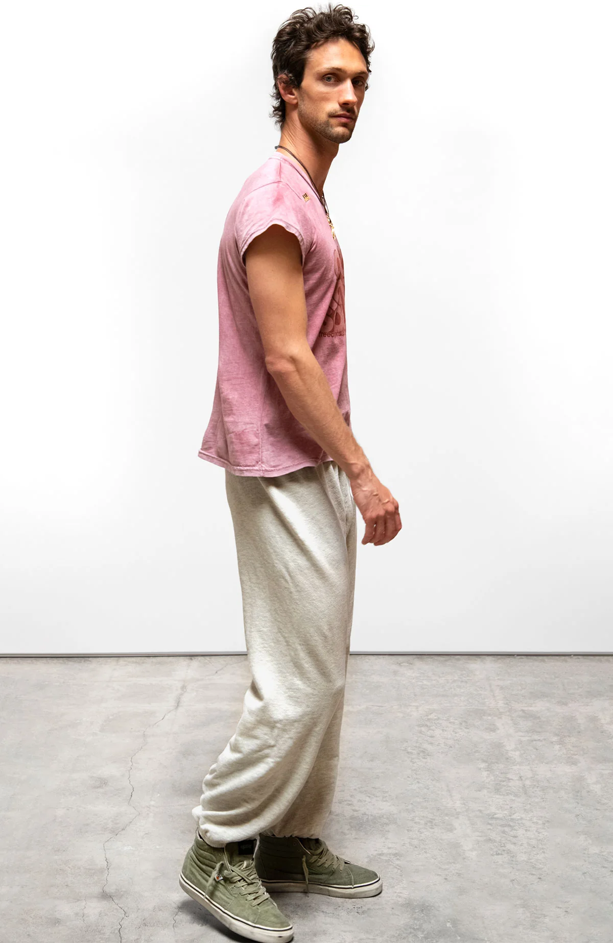 Basic Goodness Light Terry Fluff OG Sweatpant in Heather Oats - Image 2