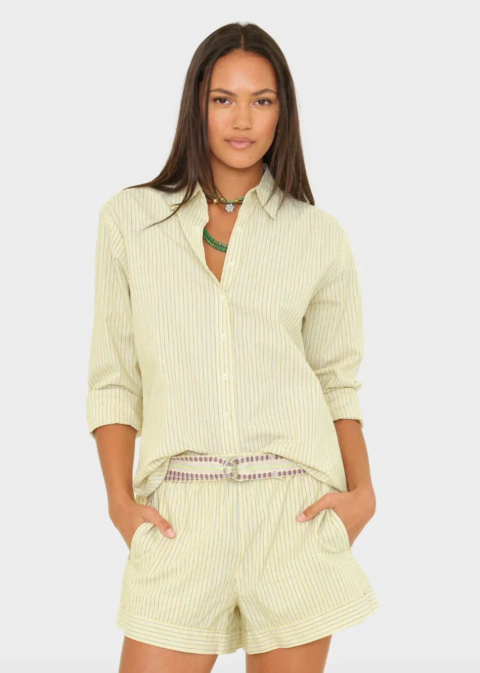 Beau Shirt in Citrine Stripe - Image 2