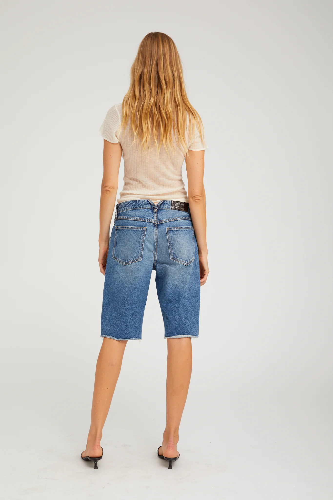 Denim Bermuda Shorts - Image 5