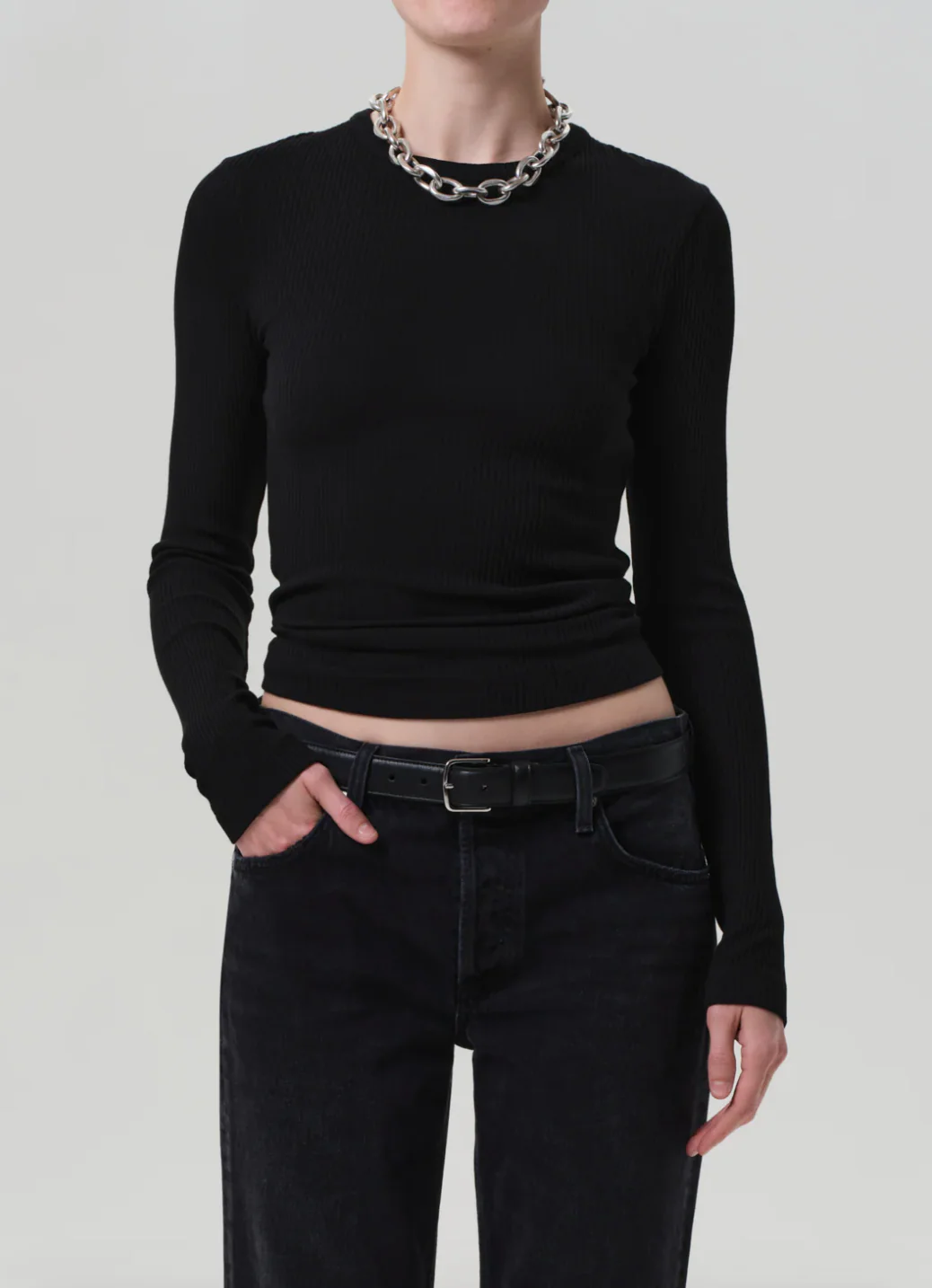 Bina Crewneck in Black - Image 2