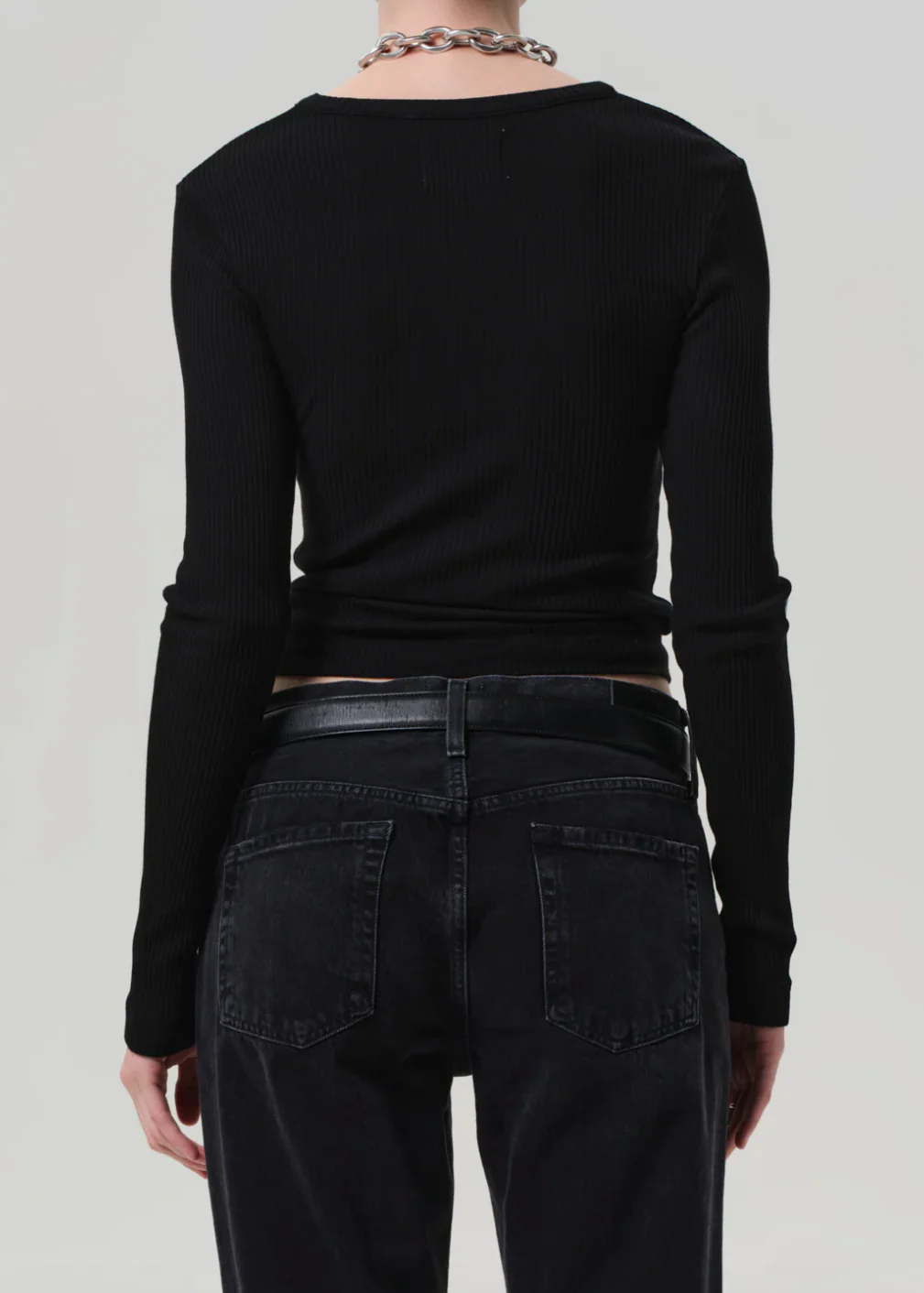 Bina Crewneck in Black - Image 3