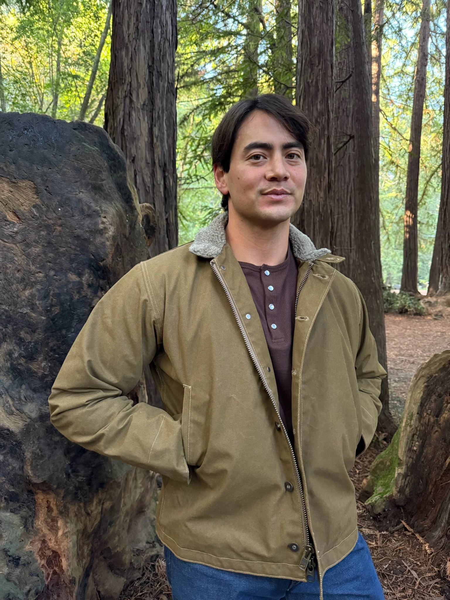 Blubaugh N1 Deck Jacket in Olive - Image 2