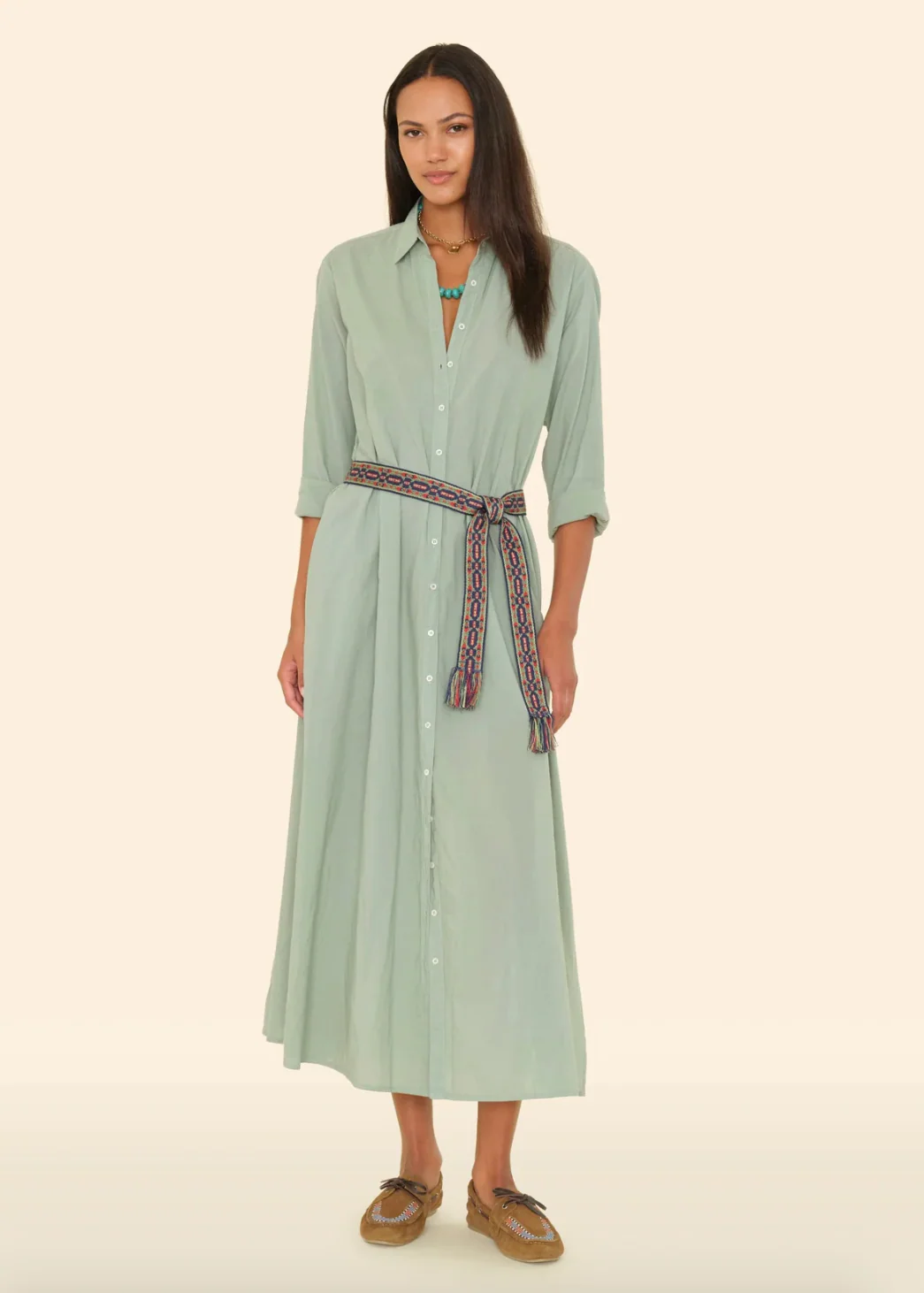 Boden Dress in Sage Leaf - Image 2