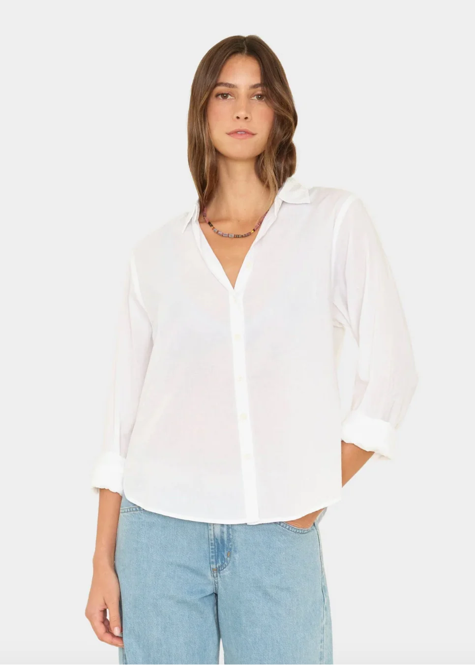 Bowie Shirt in White - Image 2