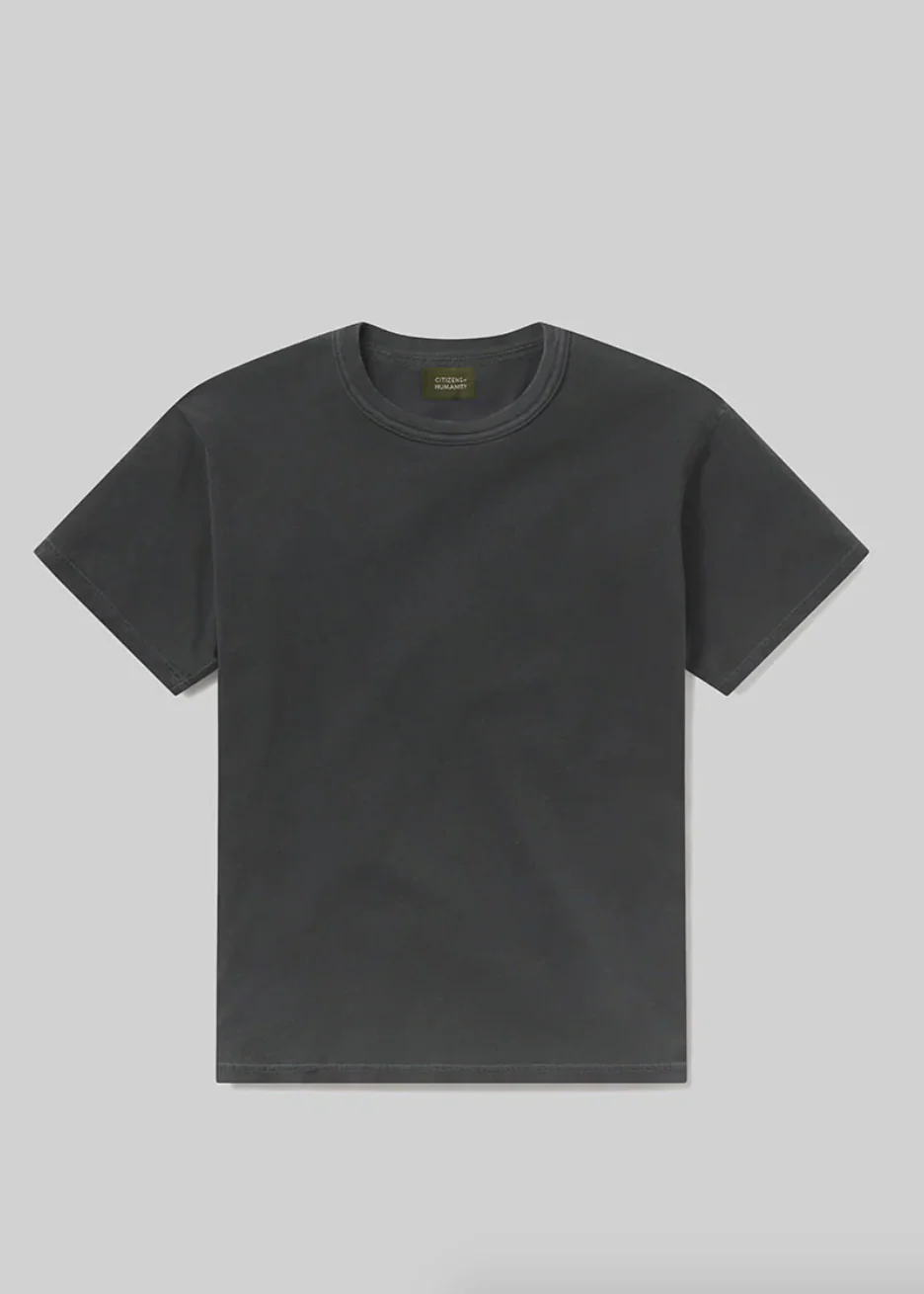 Box Tee in Charred Cedar