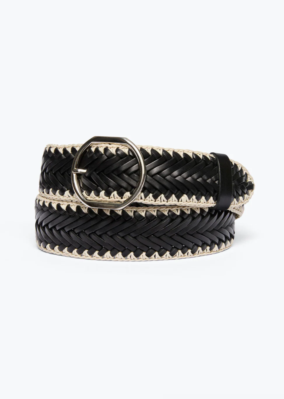 Brandy Woven Belt in Black