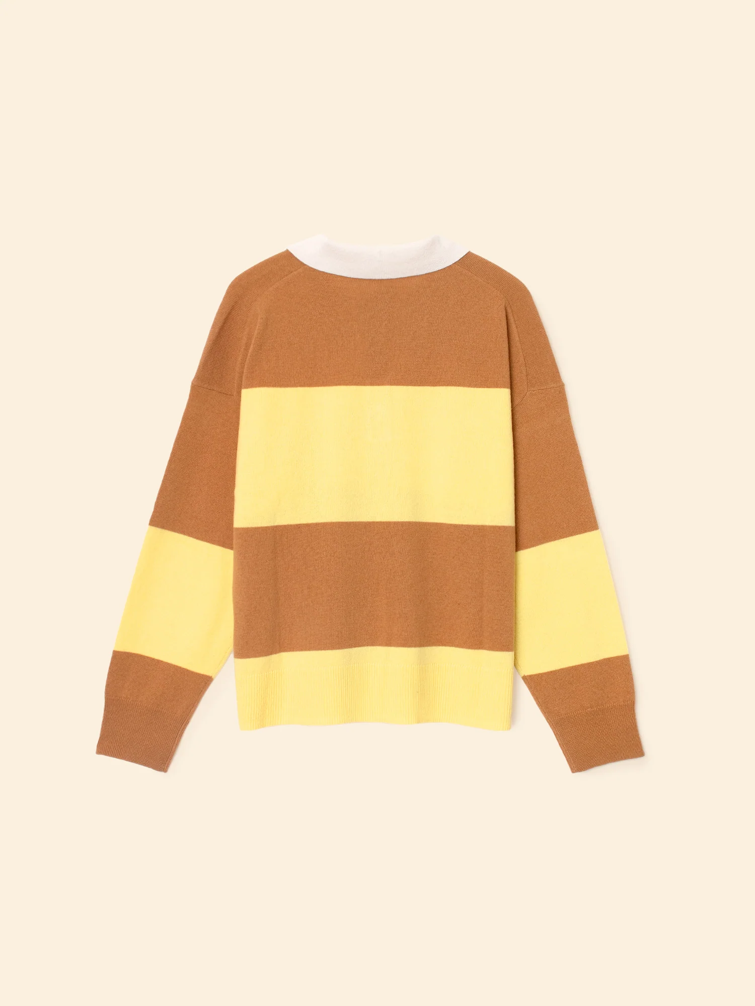 Braxton Sweater in Camel Stripe - Image 4