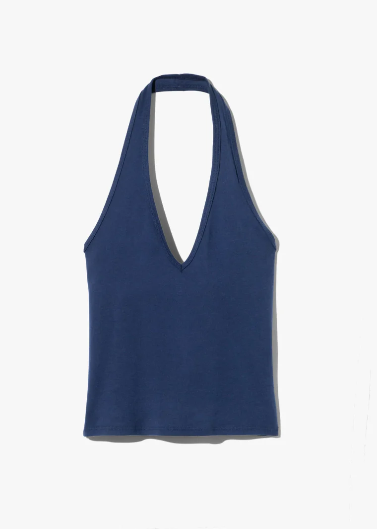 Britt Halter Top in Admiral Blue