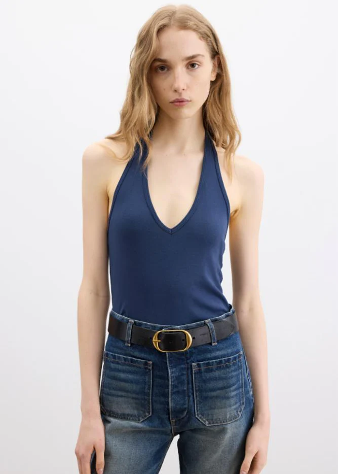 Britt Halter Top in Admiral Blue - Image 2