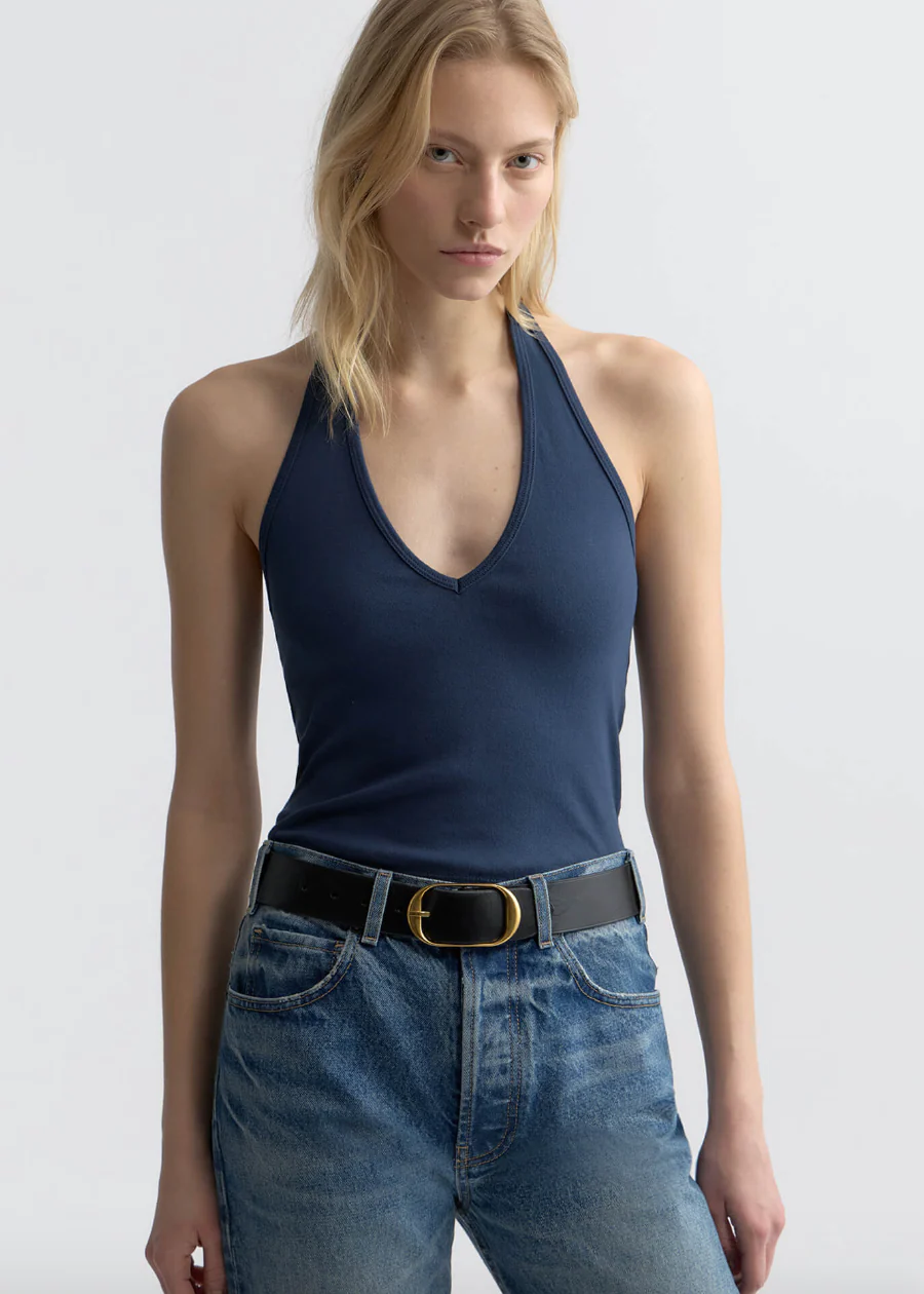 Britt Halter Top in Admiral Blue - Image 3