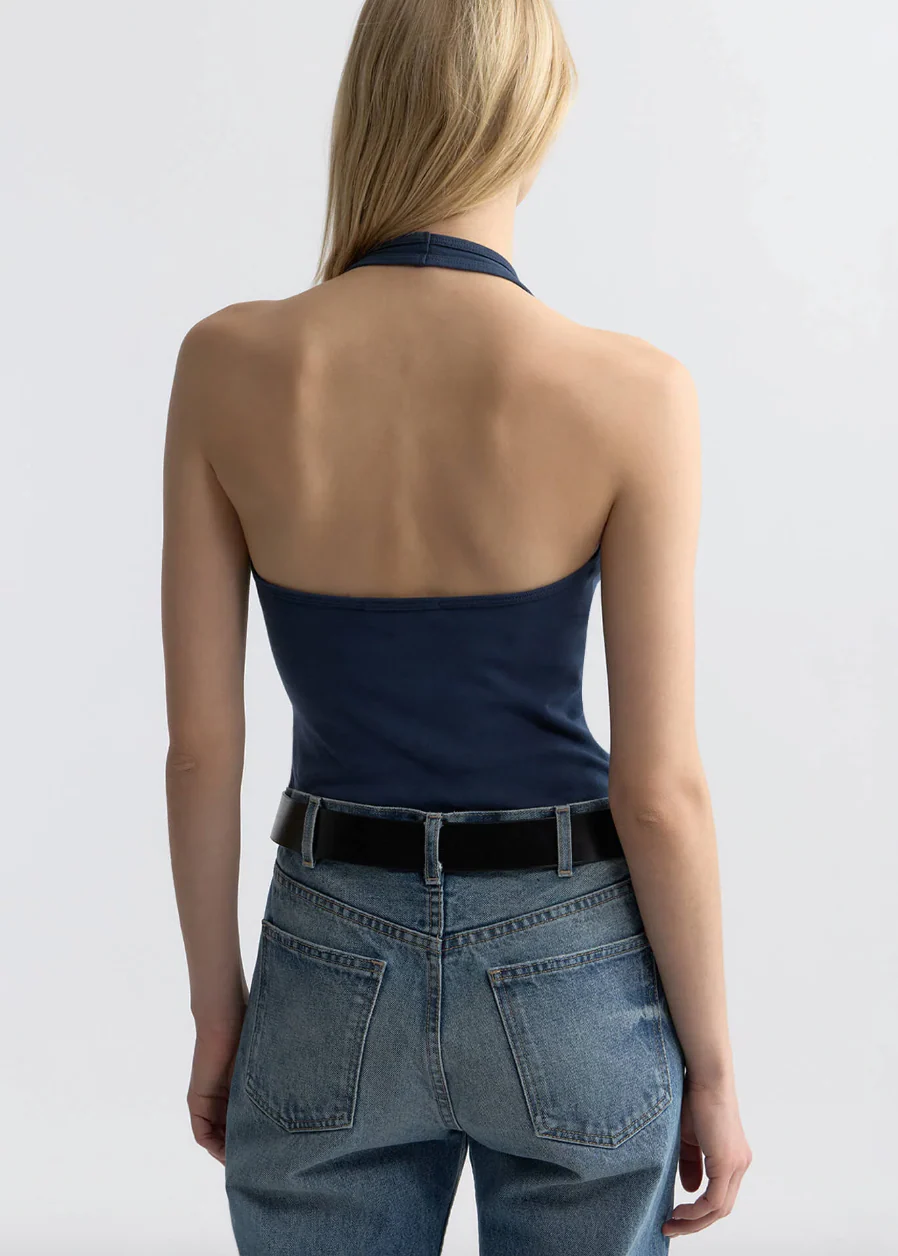 Britt Halter Top in Admiral Blue - Image 4