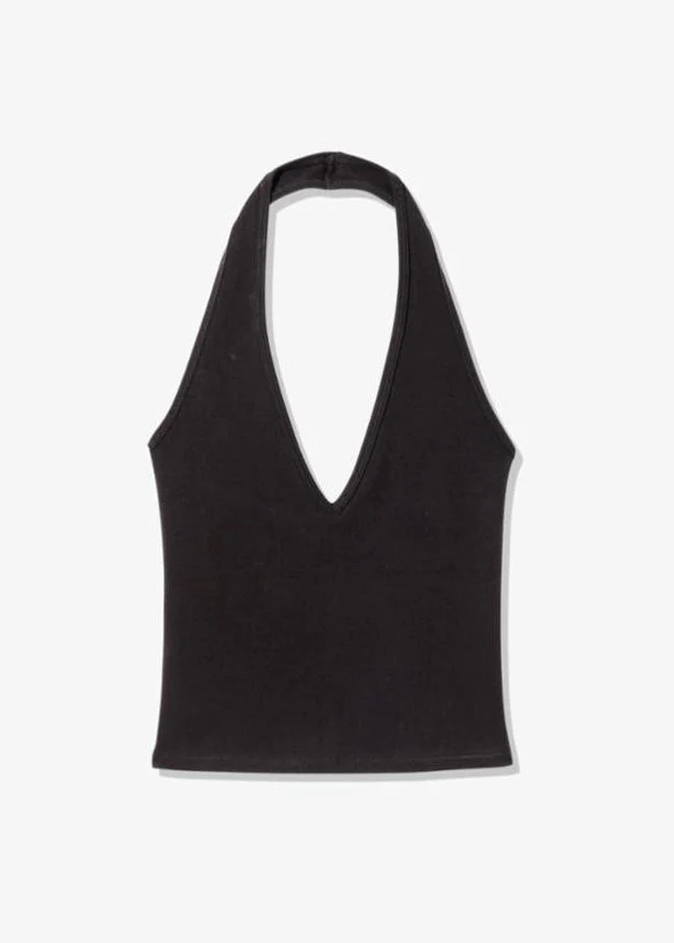 Britt Halter Top in Jet Black