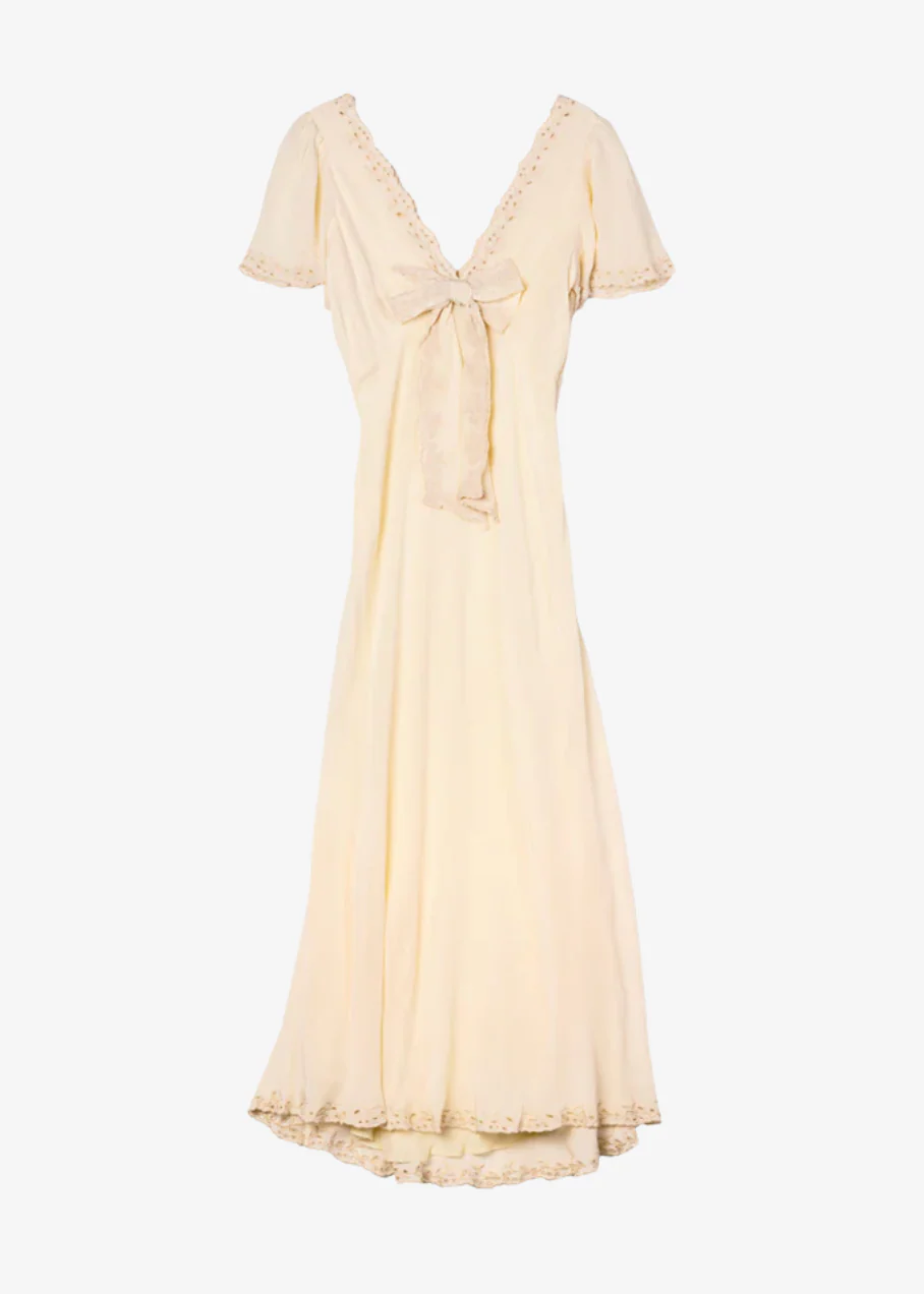Brunello Ivory Silk Dress