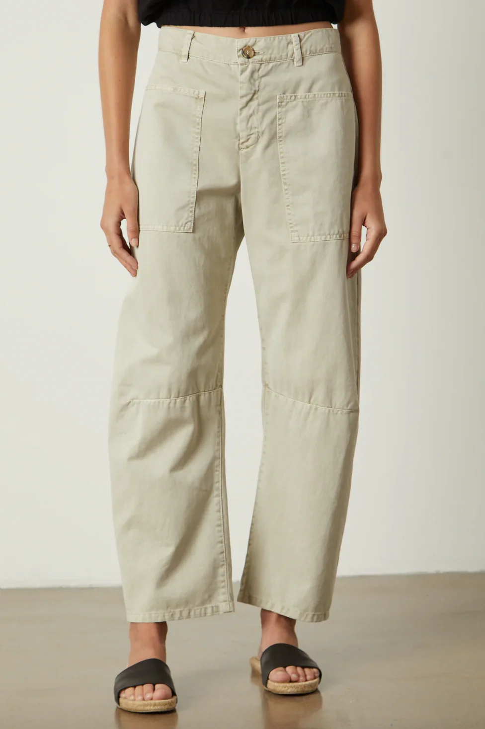Brylie Sanded Twill Pant in Ancient
