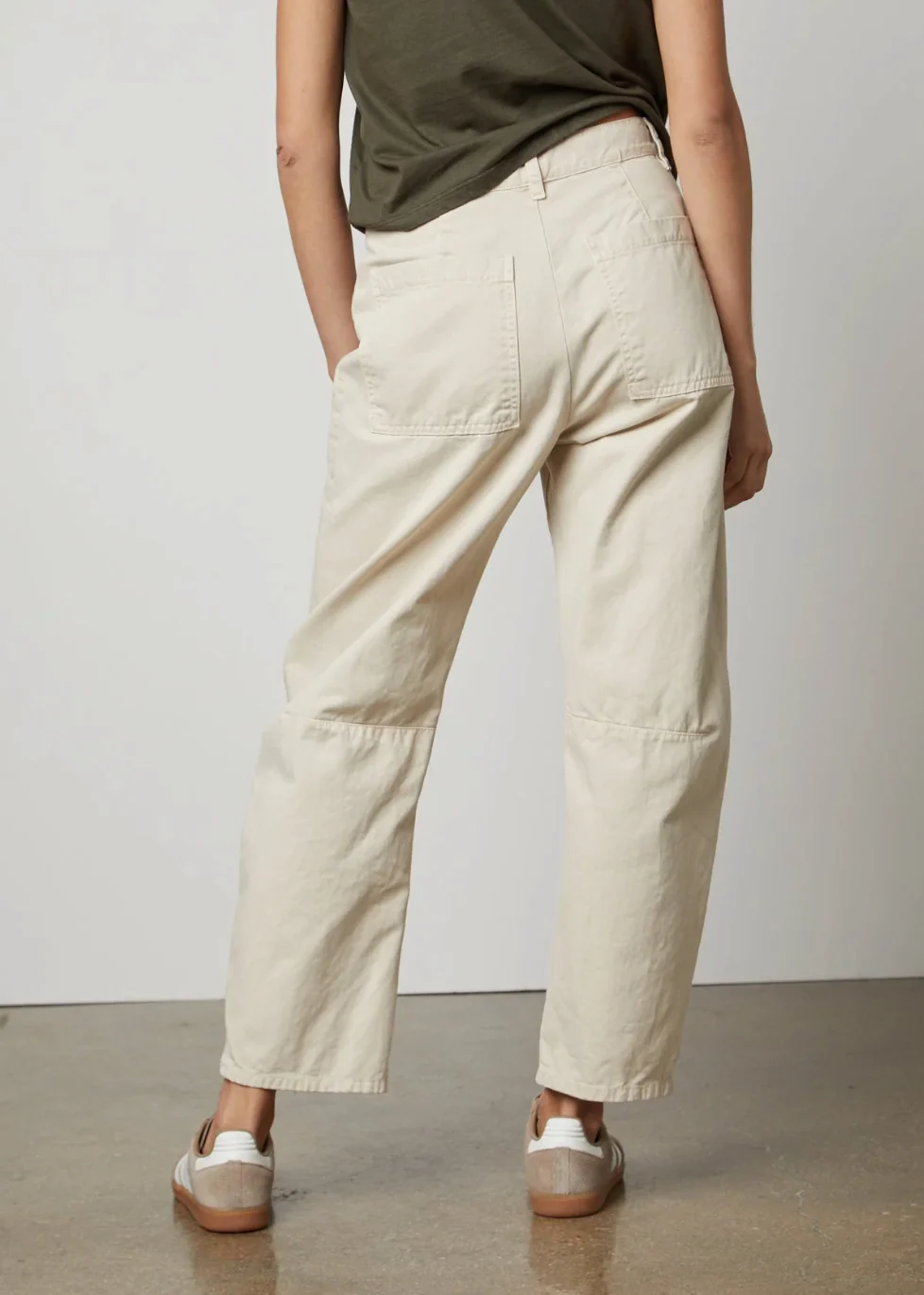 Brylie Sanded Twill Pant in Shale - Image 2
