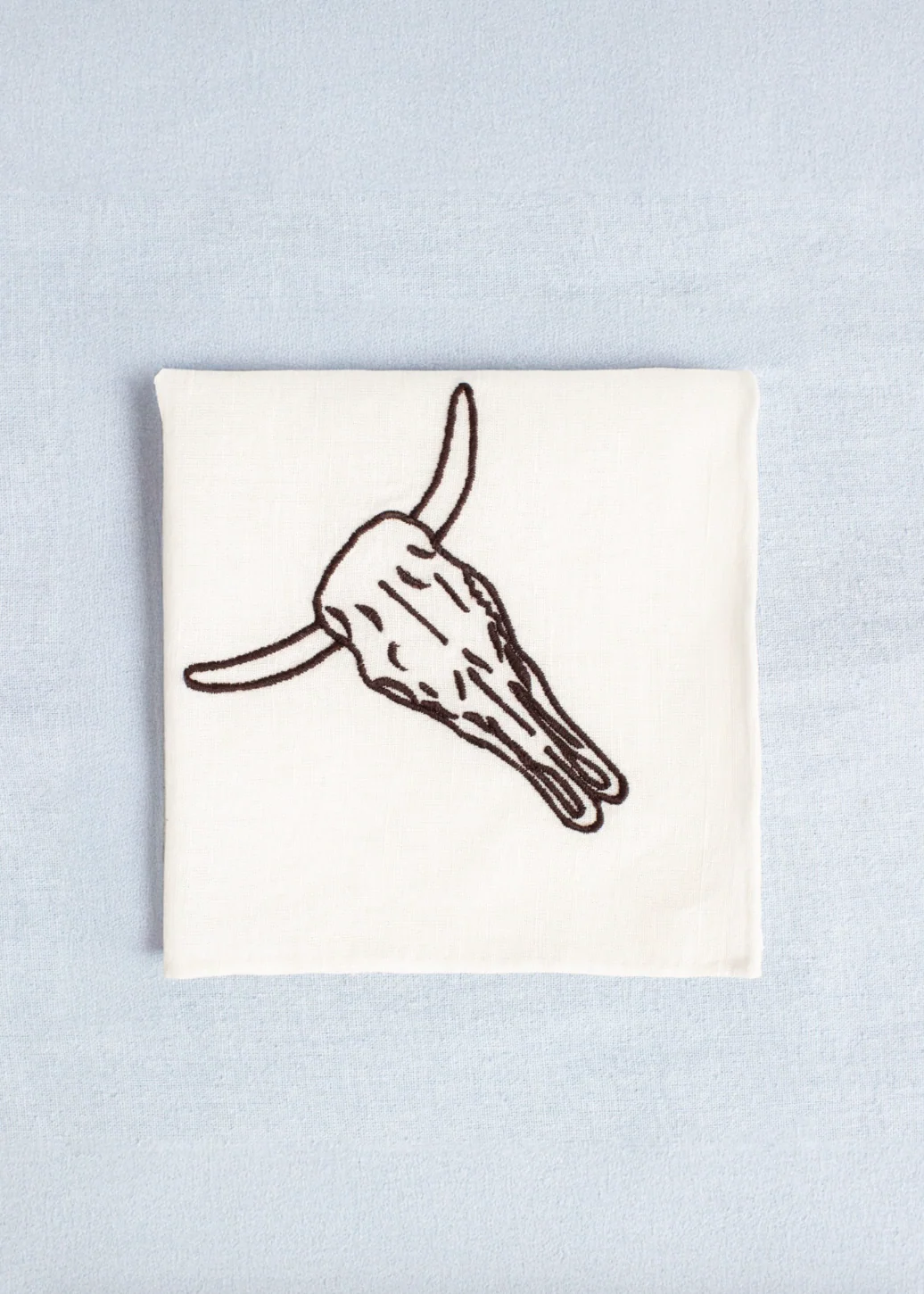 Cai Handkerchief - Cow Skull