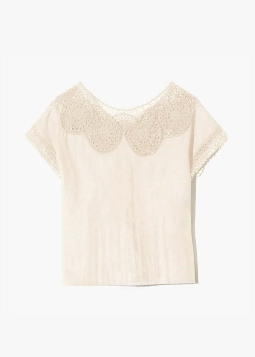 Caila Top in Ivory