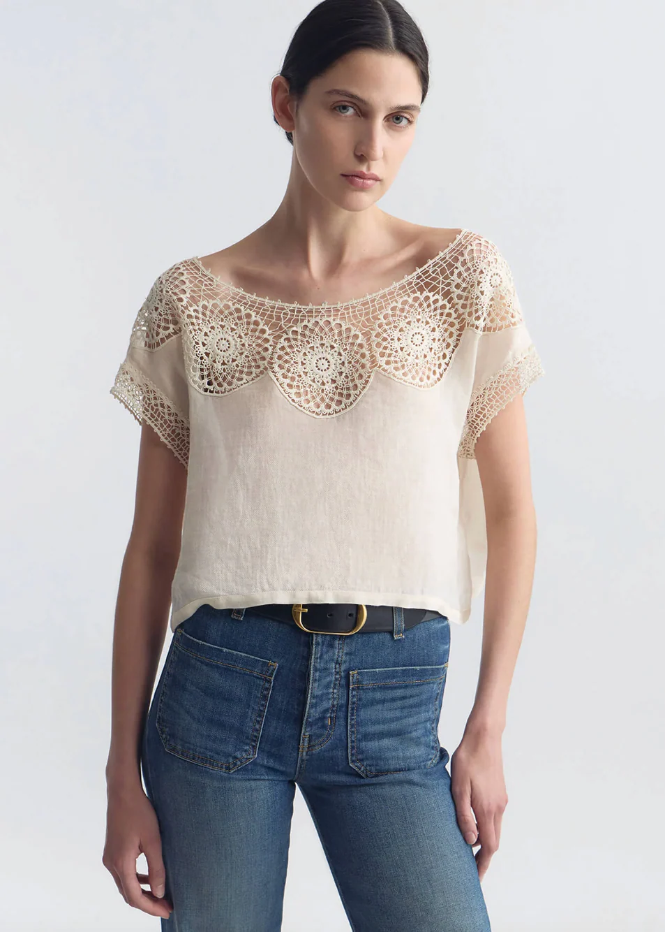 Caila Top in Ivory - Image 3