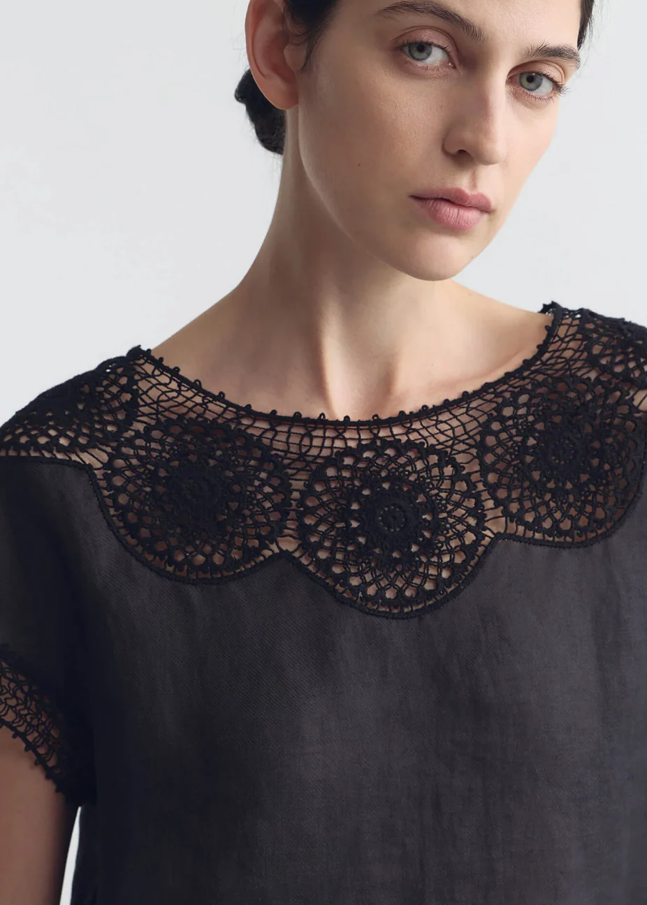 Caila Top in Black - Image 3