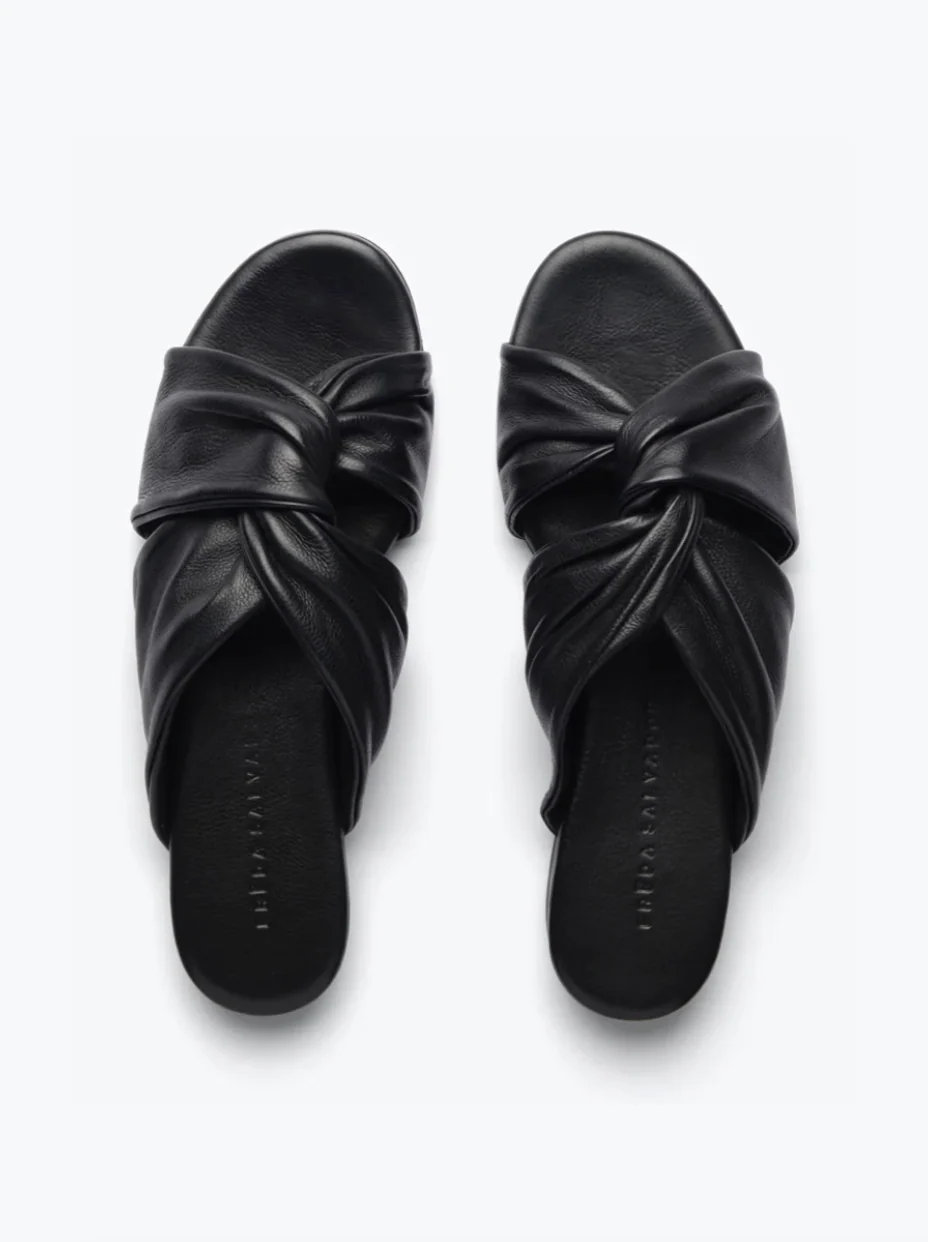 Carlota Twist Leather Sandal