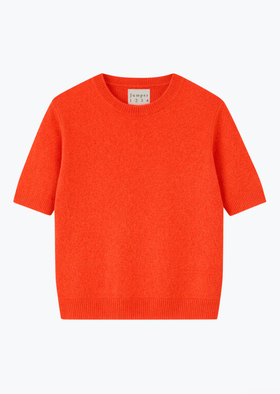 Cashmere Distressed T-Shirt in Cerise