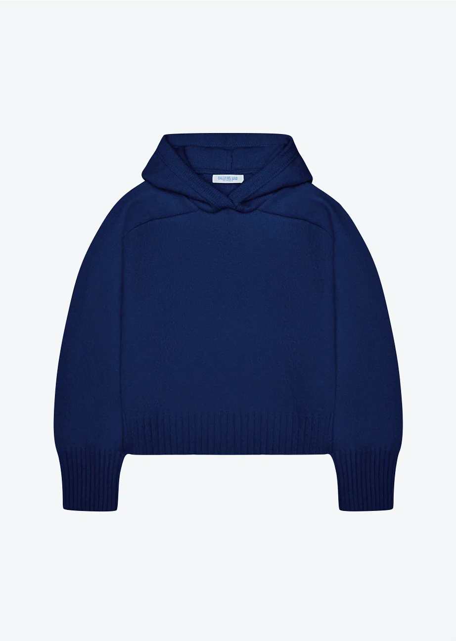 Cashmere Hoodie in Navy