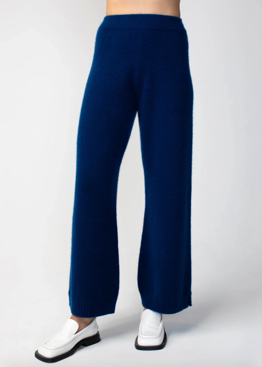 Cashmere Pants in Navy - Image 2