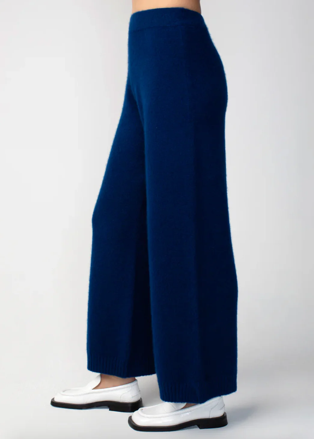 Cashmere Pants in Navy - Image 3
