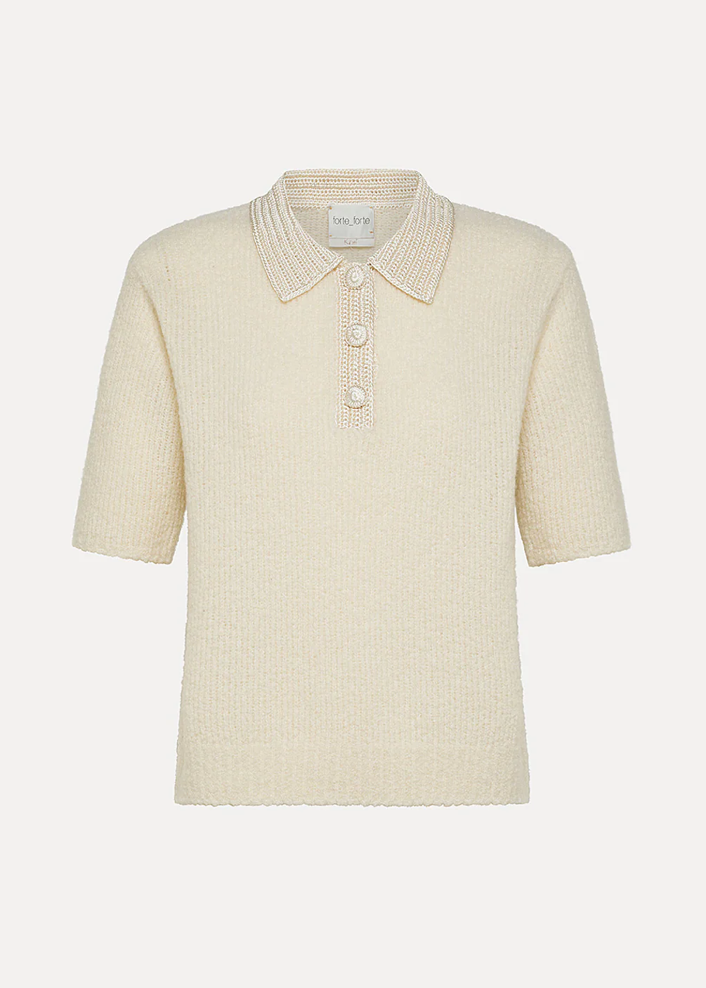 Cashmere Polo Shirt in Beurre