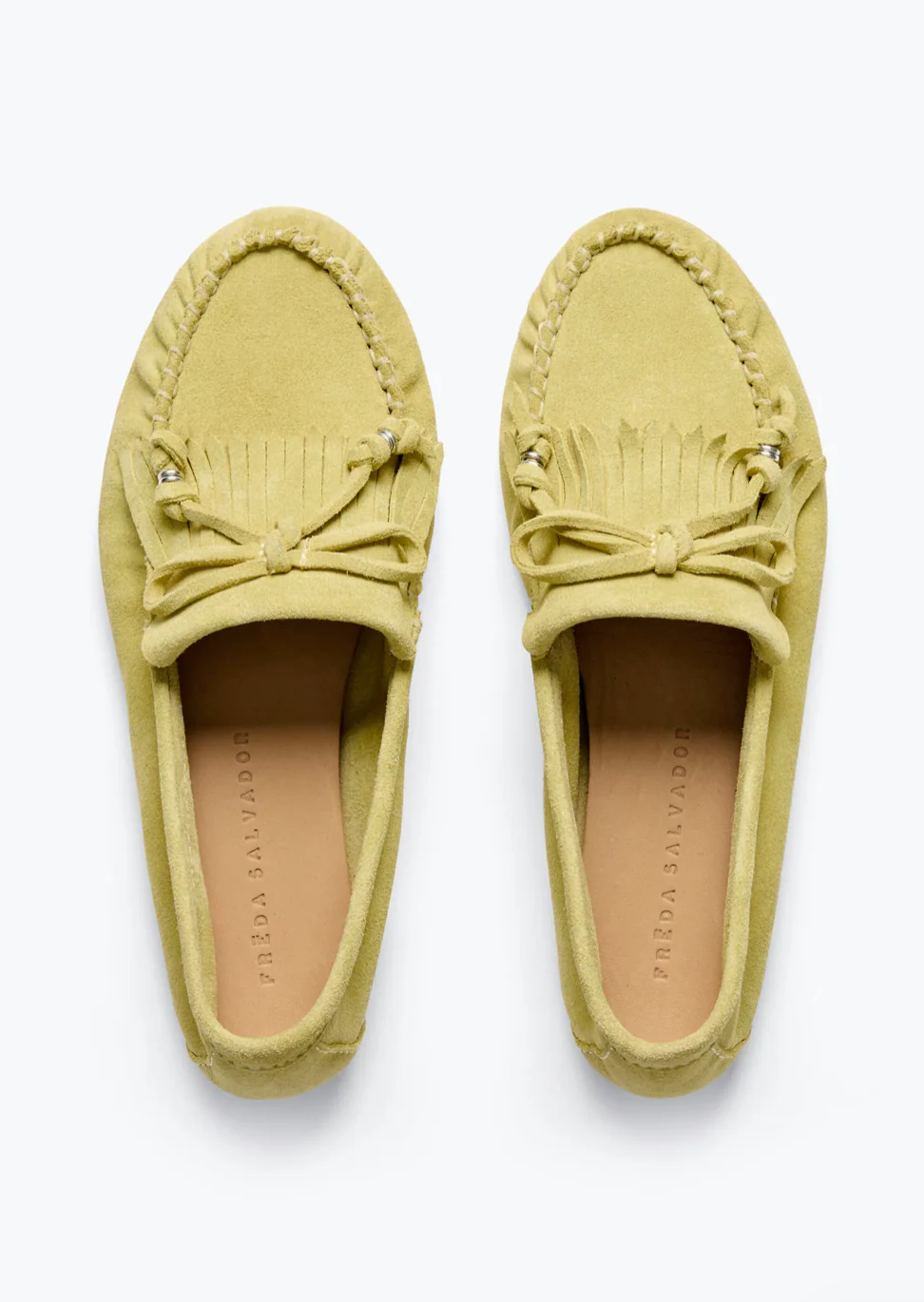 Celeste Fringe Loafer in Citrus Suede - Image 3