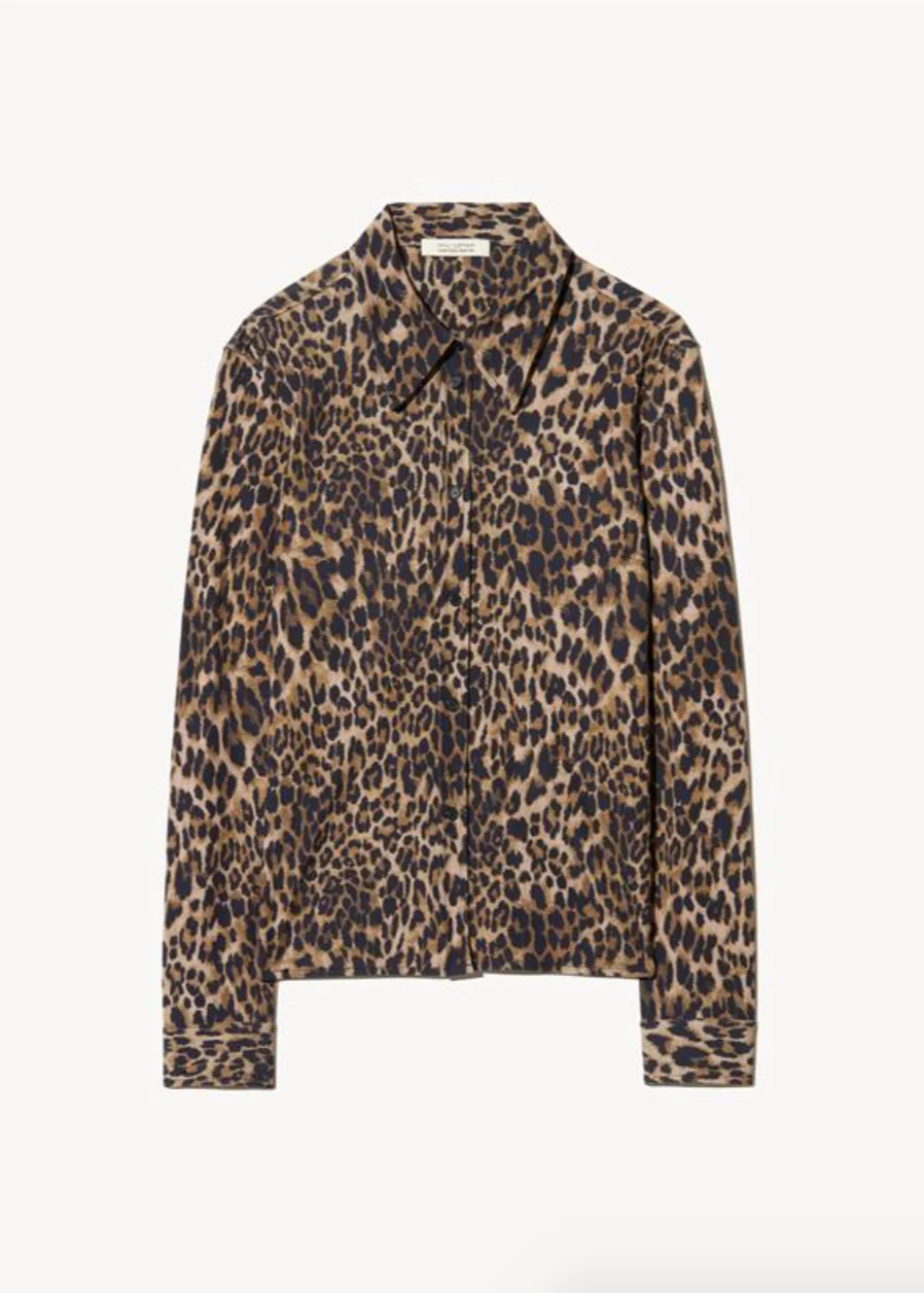 Celestine Shirt in Vintage Leopard Print