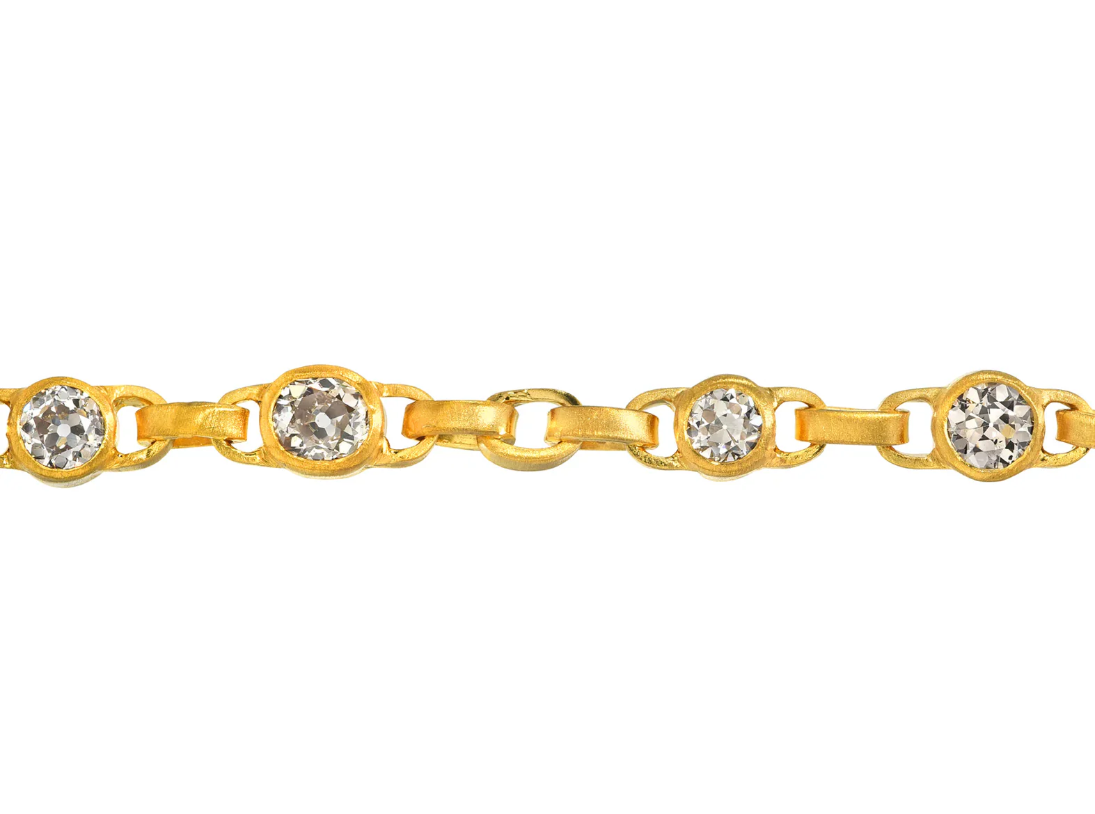 Champagne Diamond Signature Chain Bracelet - Image 2