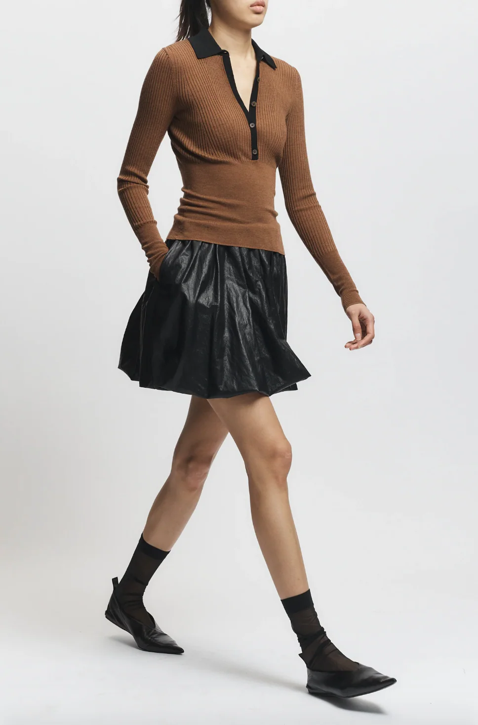 Cilian Rib Polo Sweater - Image 3