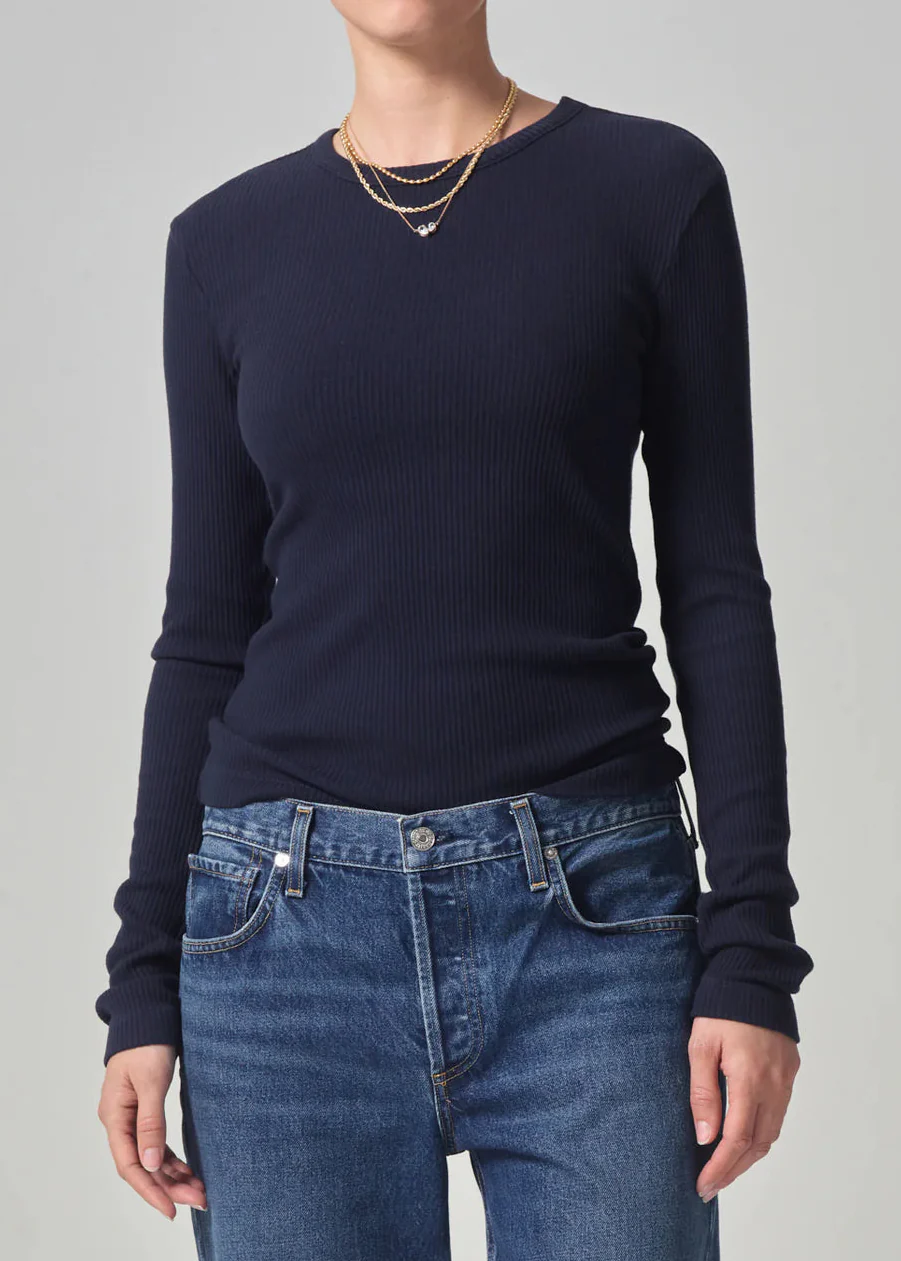 Bina Crewneck in Navy - Image 2